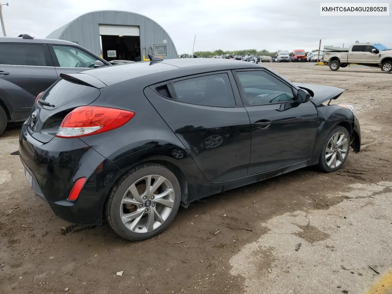 2016 Hyundai Veloster VIN: KMHTC6AD4GU280528 Lot: 72826144