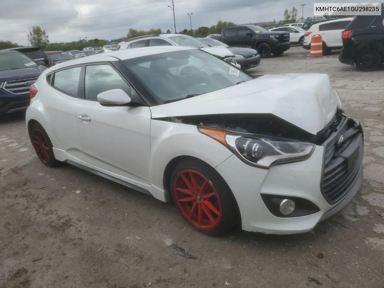 2016 Hyundai Veloster Turbo VIN: KMHTC6AE1GU298235 Lot: 72946564