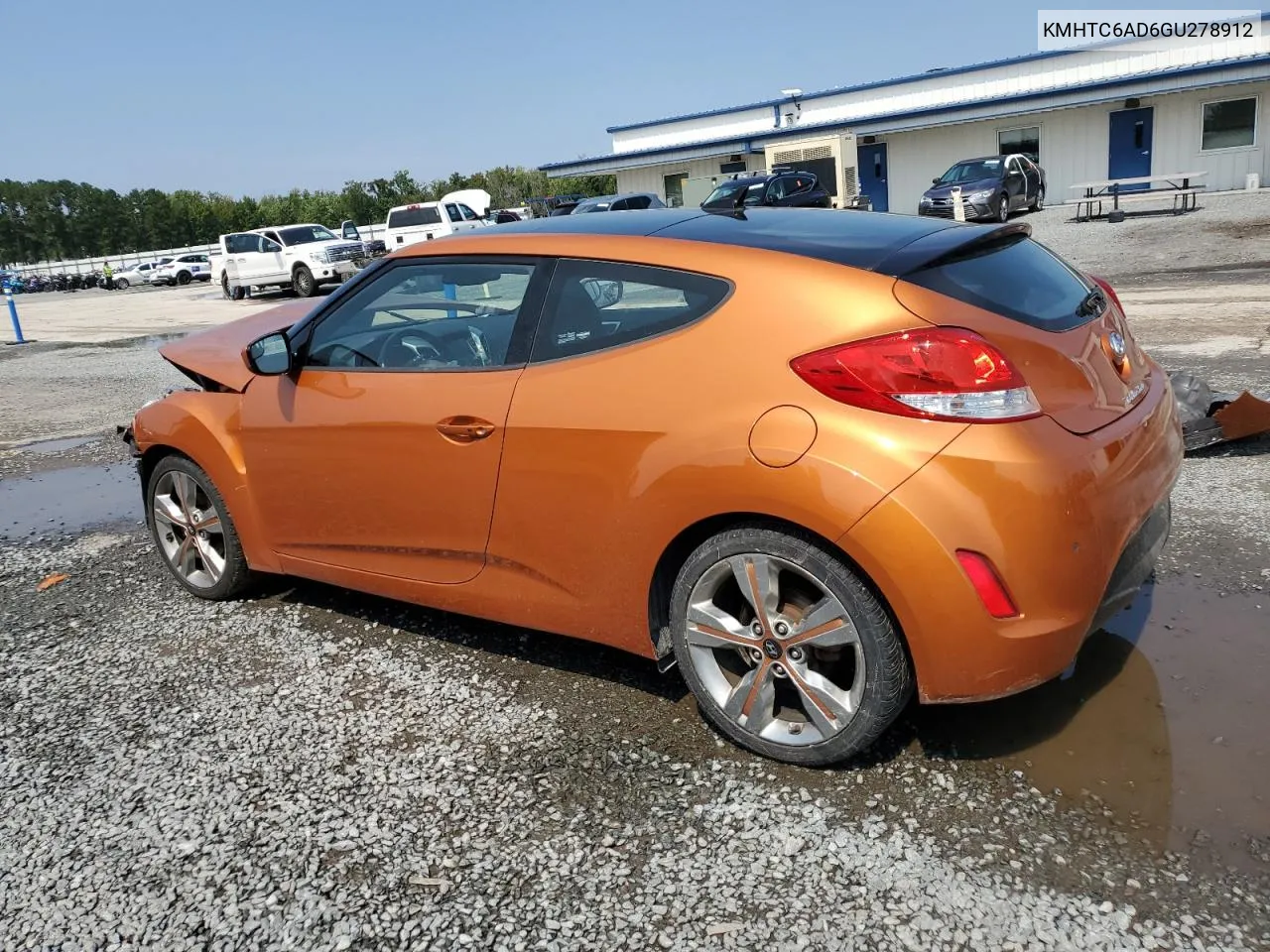 2016 Hyundai Veloster VIN: KMHTC6AD6GU278912 Lot: 72948304