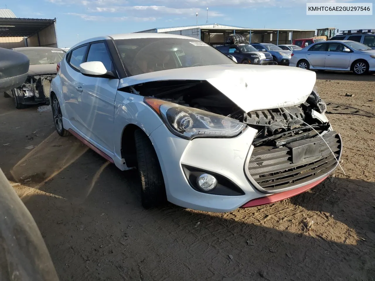 2016 Hyundai Veloster Turbo VIN: KMHTC6AE2GU297546 Lot: 73055454