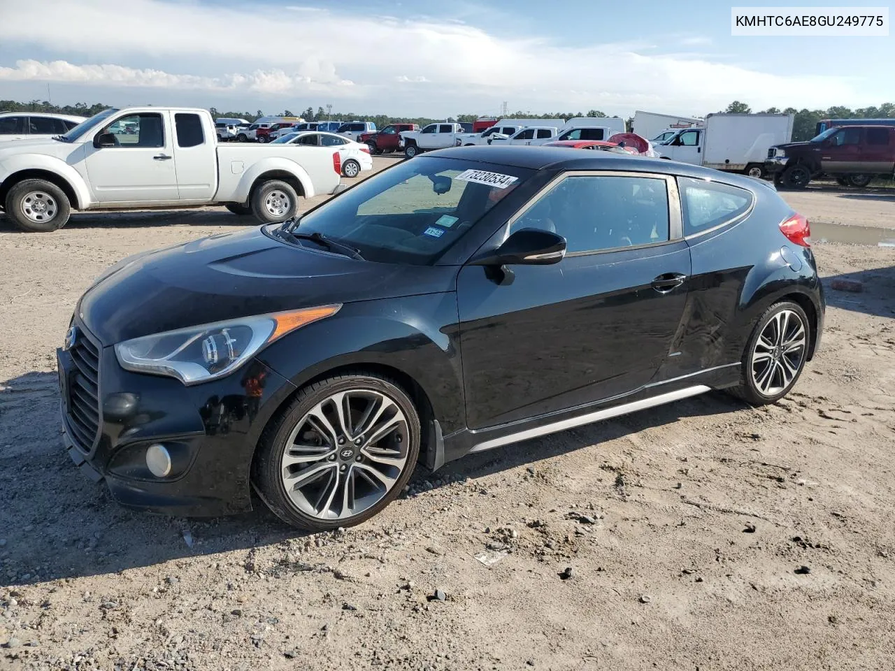 2016 Hyundai Veloster Turbo VIN: KMHTC6AE8GU249775 Lot: 73230534