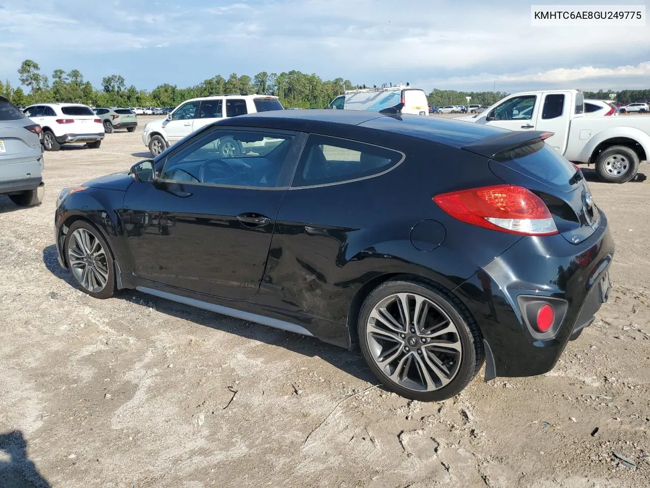 2016 Hyundai Veloster Turbo VIN: KMHTC6AE8GU249775 Lot: 73230534