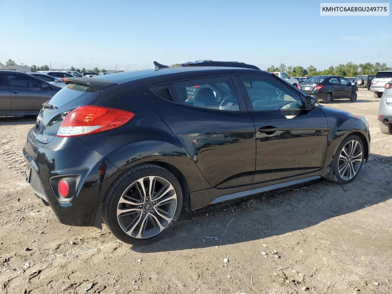 2016 Hyundai Veloster Turbo VIN: KMHTC6AE8GU249775 Lot: 73230534