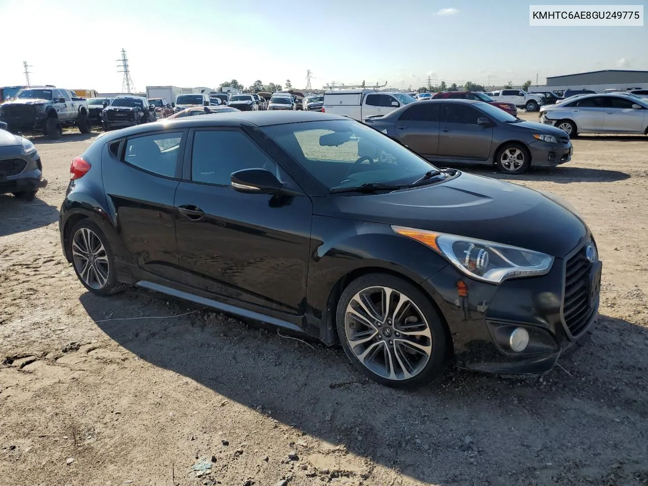 2016 Hyundai Veloster Turbo VIN: KMHTC6AE8GU249775 Lot: 73230534