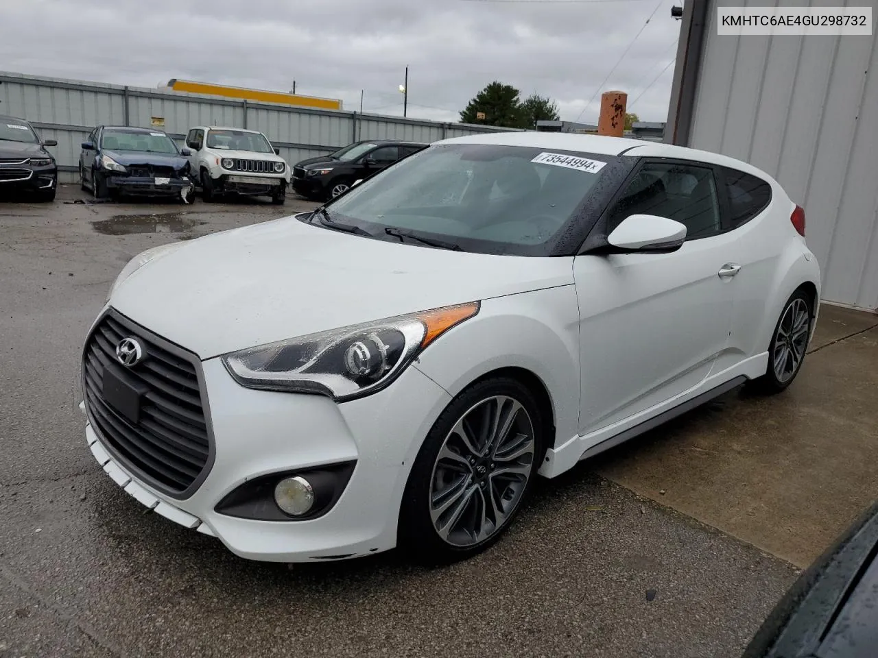 2016 Hyundai Veloster Turbo VIN: KMHTC6AE4GU298732 Lot: 73544994