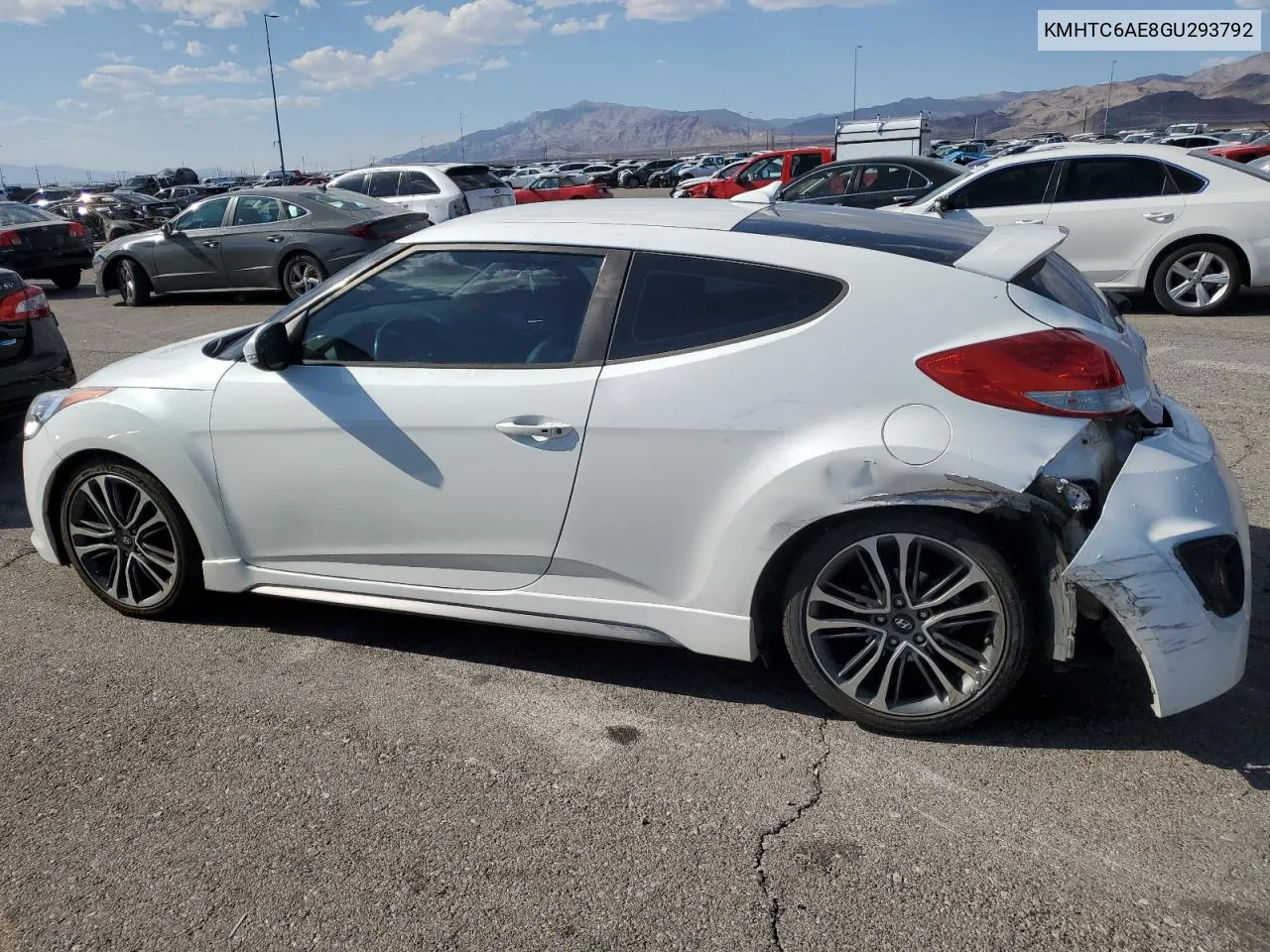 2016 Hyundai Veloster Turbo VIN: KMHTC6AE8GU293792 Lot: 73808714