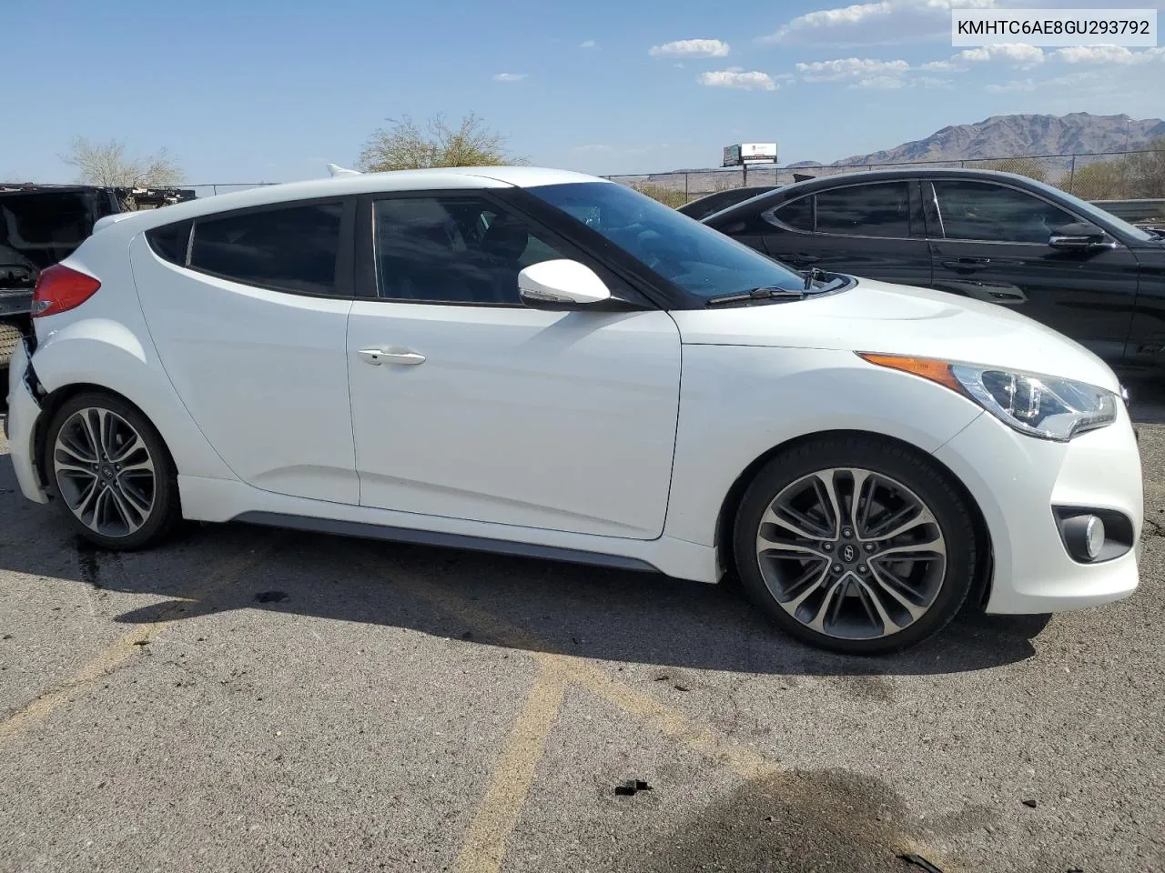 2016 Hyundai Veloster Turbo VIN: KMHTC6AE8GU293792 Lot: 73808714