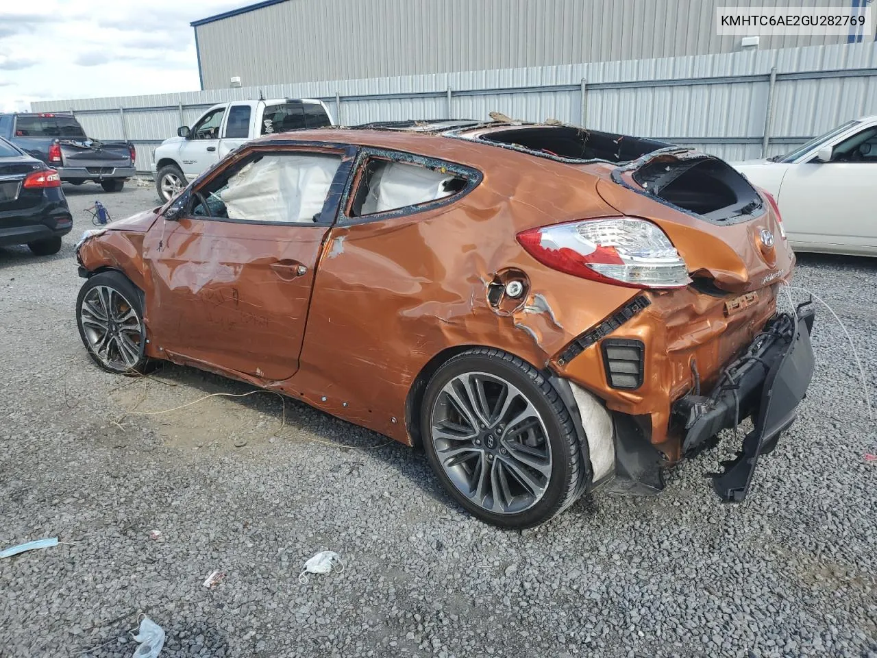 2016 Hyundai Veloster Turbo VIN: KMHTC6AE2GU282769 Lot: 73994114