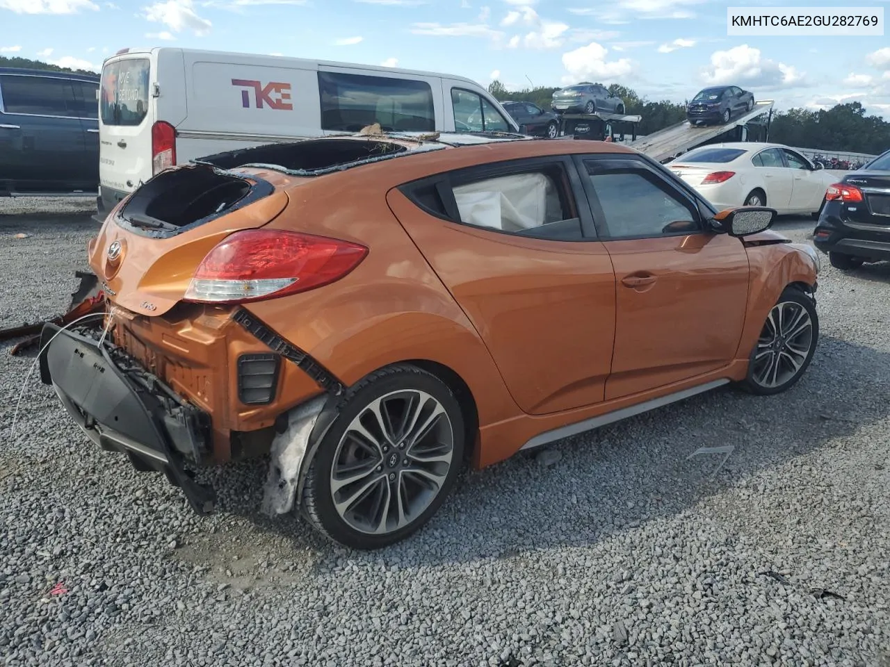 2016 Hyundai Veloster Turbo VIN: KMHTC6AE2GU282769 Lot: 73994114