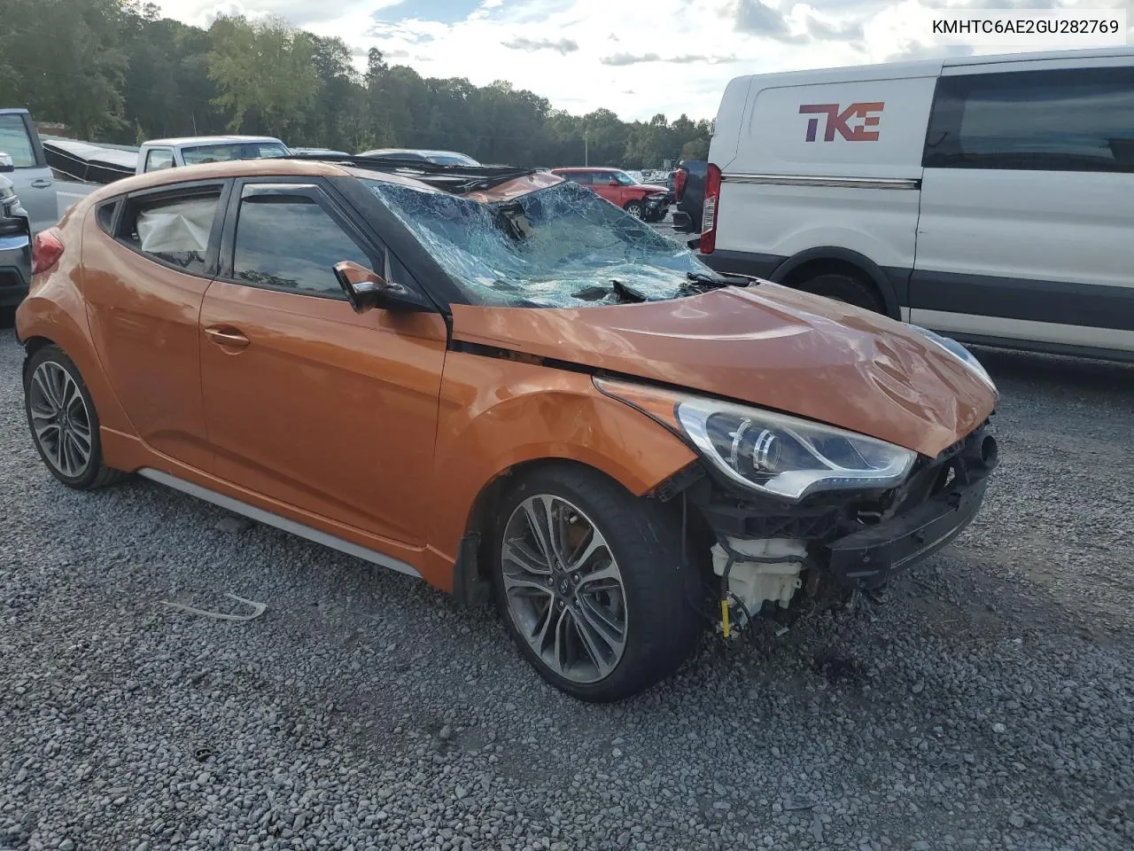 2016 Hyundai Veloster Turbo VIN: KMHTC6AE2GU282769 Lot: 73994114