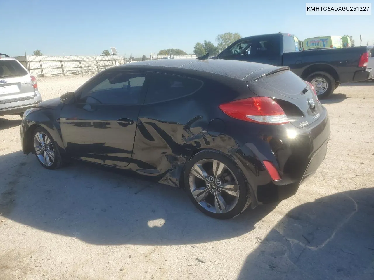 2016 Hyundai Veloster VIN: KMHTC6ADXGU251227 Lot: 74374414