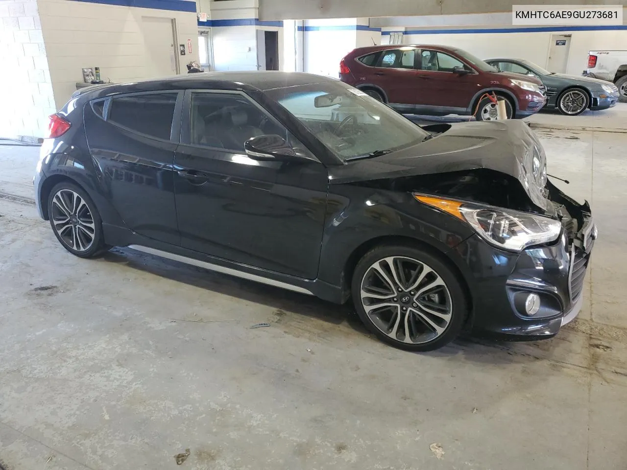 2016 Hyundai Veloster Turbo VIN: KMHTC6AE9GU273681 Lot: 75125514