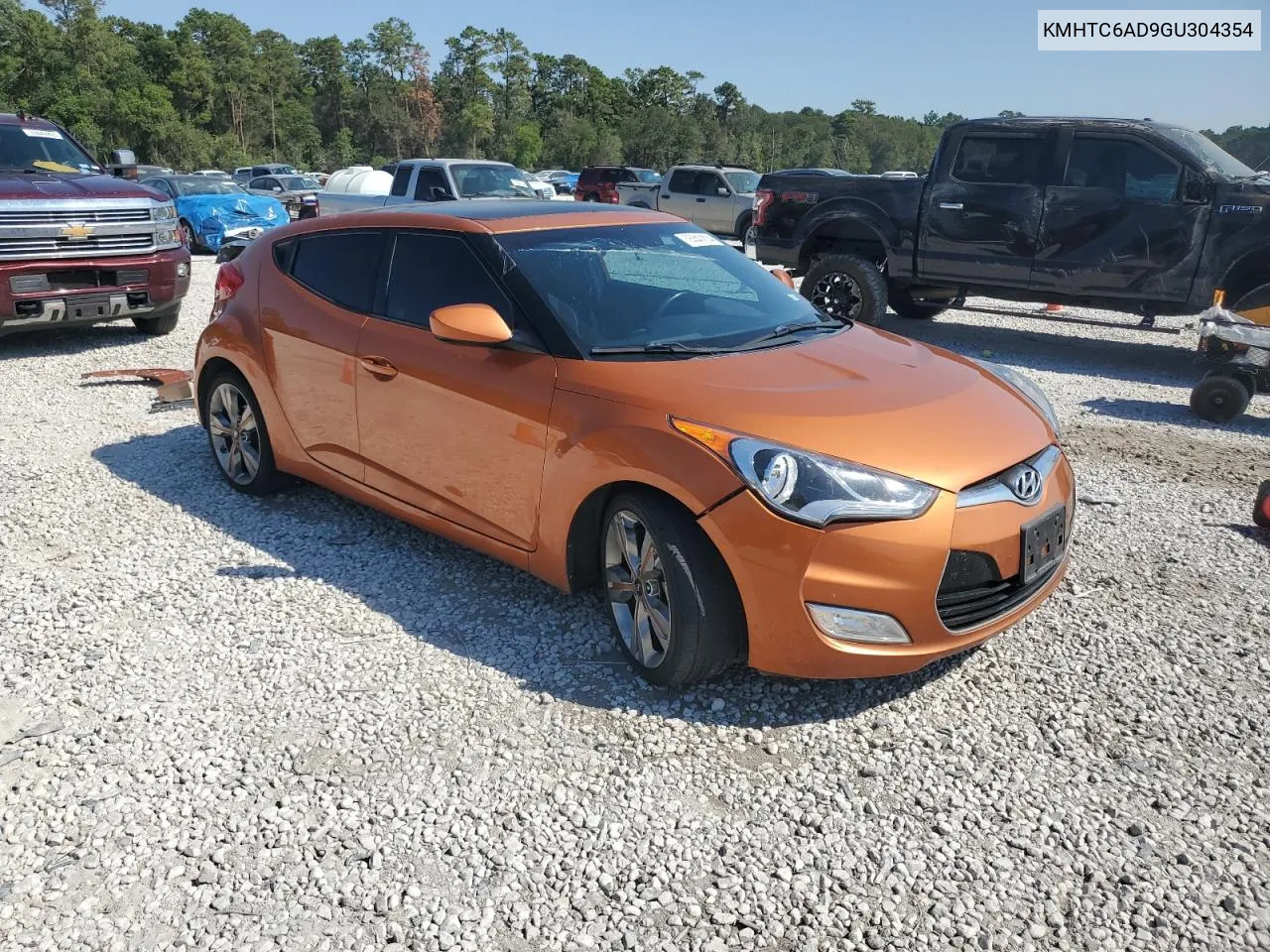 2016 Hyundai Veloster VIN: KMHTC6AD9GU304354 Lot: 75347214