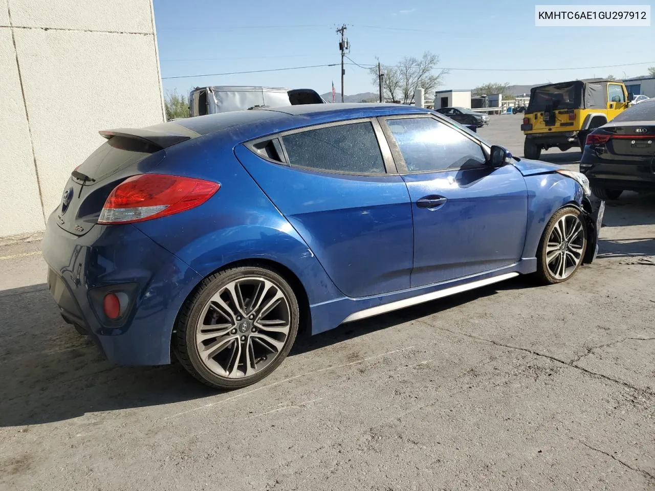 2016 Hyundai Veloster Turbo VIN: KMHTC6AE1GU297912 Lot: 75546524