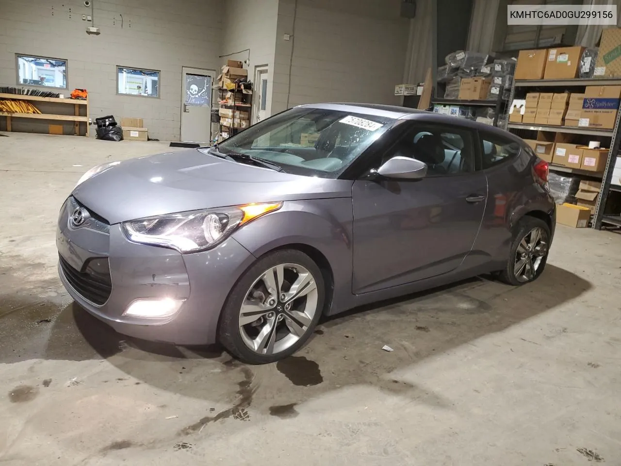 2016 Hyundai Veloster VIN: KMHTC6AD0GU299156 Lot: 75708284