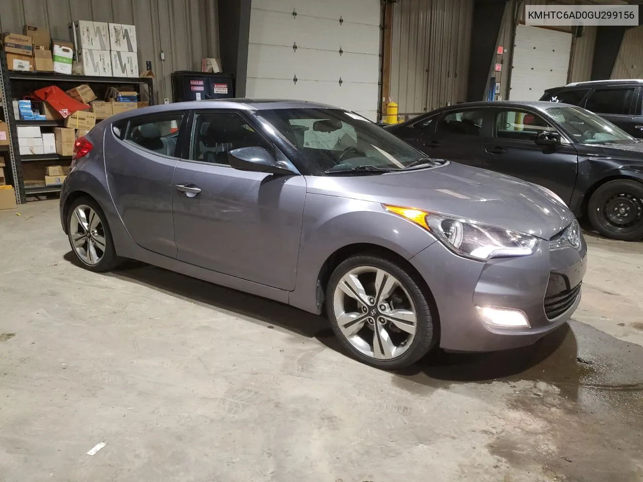 2016 Hyundai Veloster VIN: KMHTC6AD0GU299156 Lot: 75708284