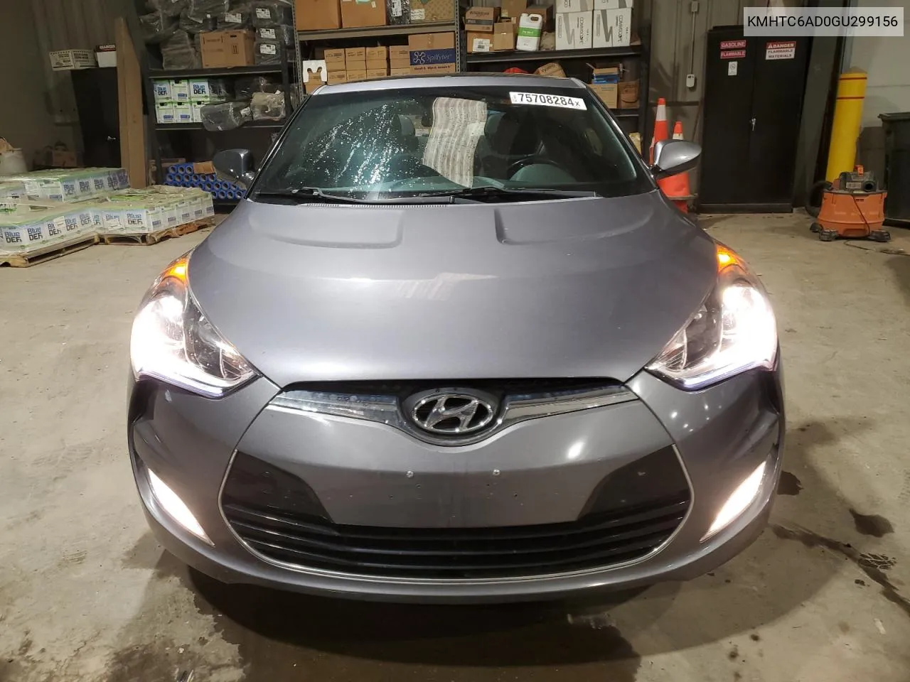 2016 Hyundai Veloster VIN: KMHTC6AD0GU299156 Lot: 75708284