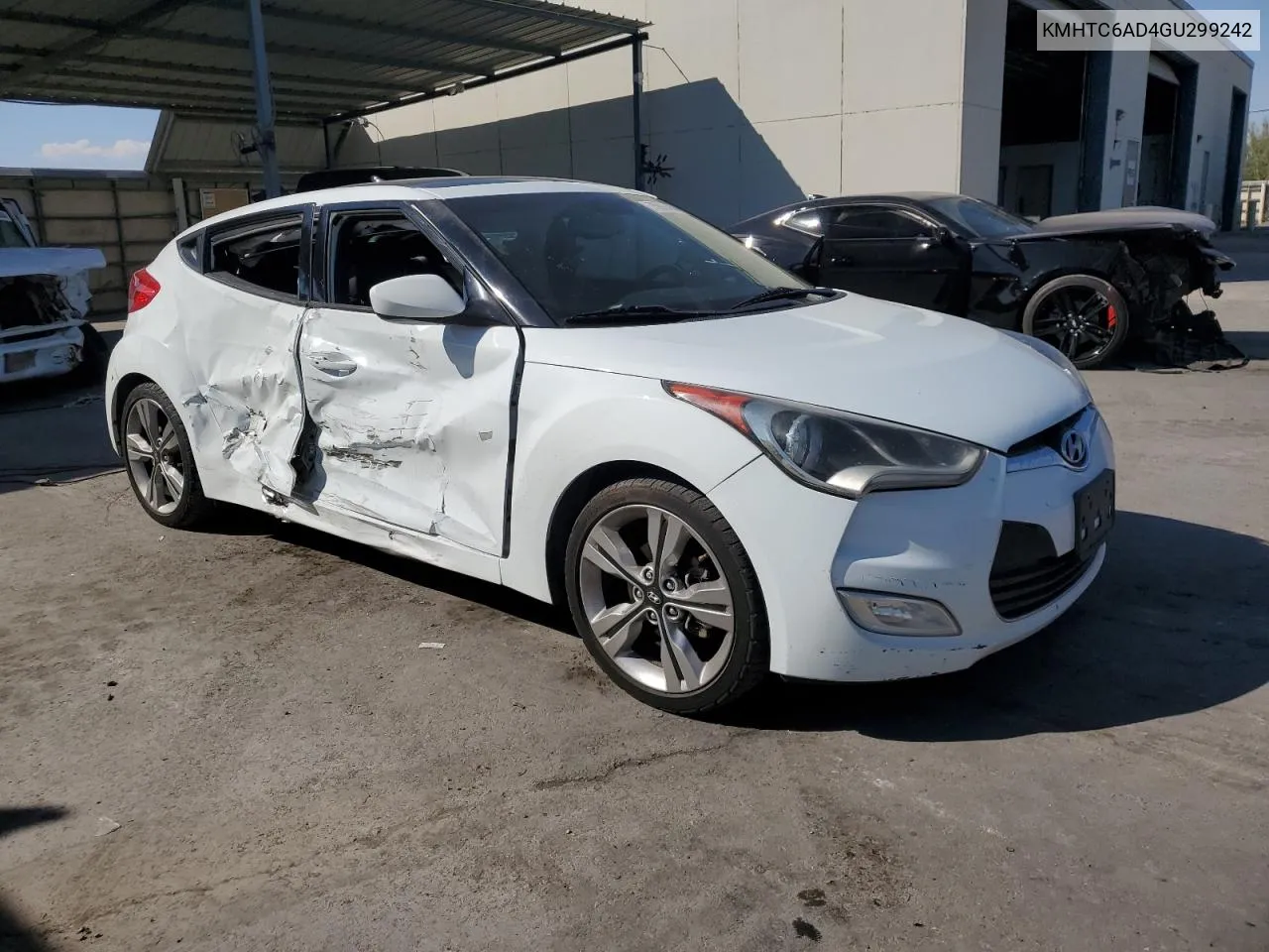 2016 Hyundai Veloster VIN: KMHTC6AD4GU299242 Lot: 75996484