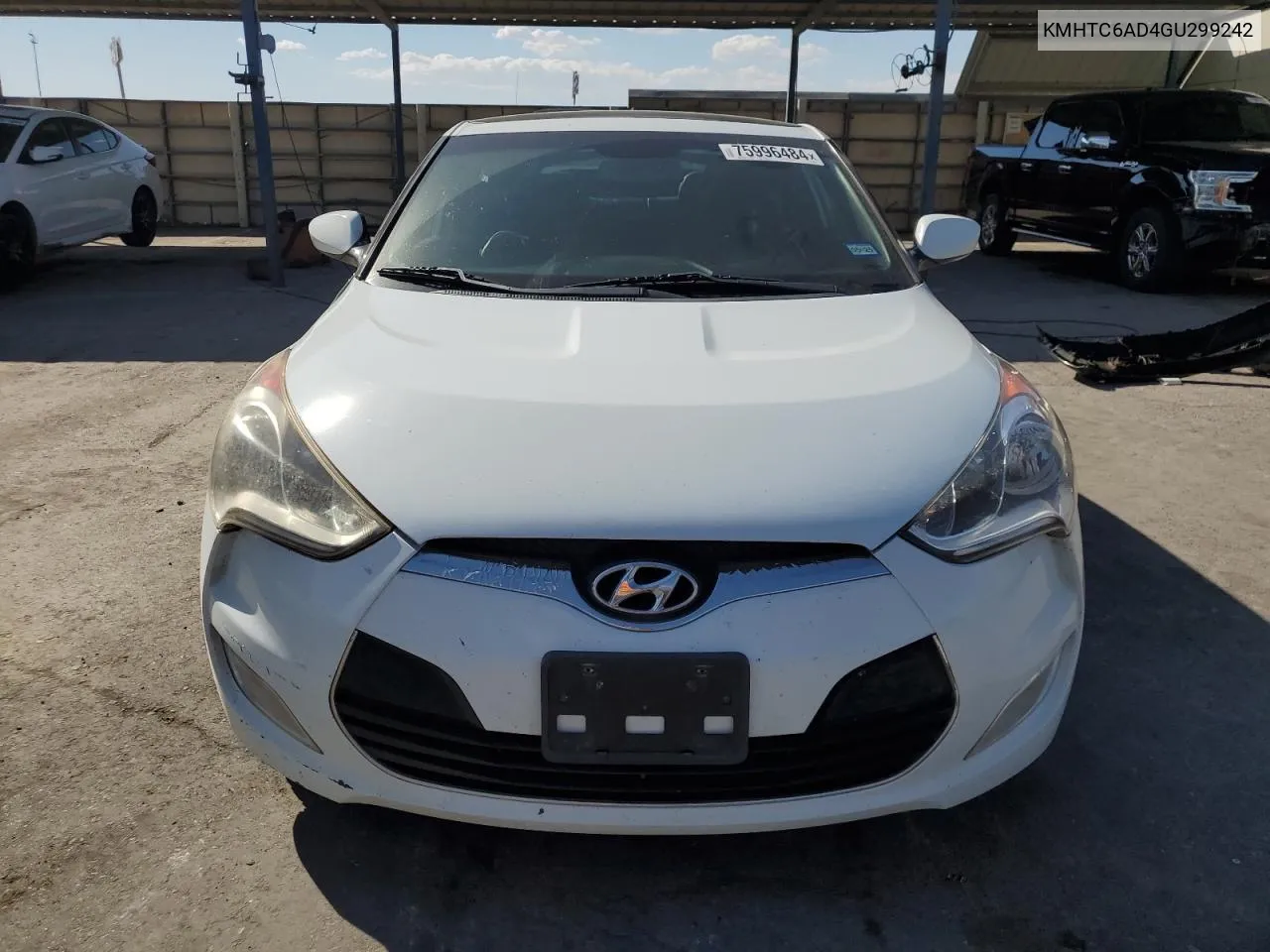 2016 Hyundai Veloster VIN: KMHTC6AD4GU299242 Lot: 75996484