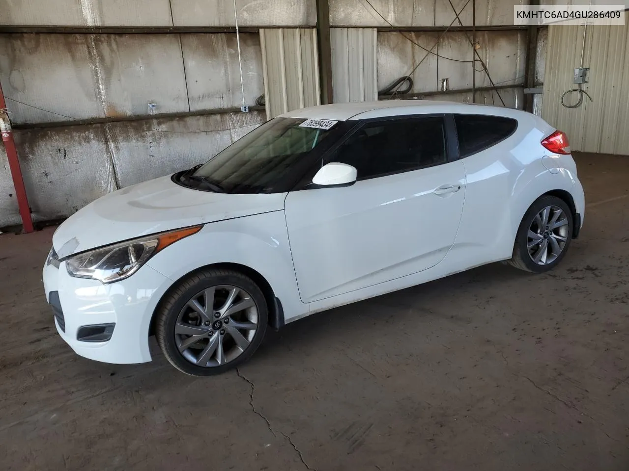 2016 Hyundai Veloster VIN: KMHTC6AD4GU286409 Lot: 76399434