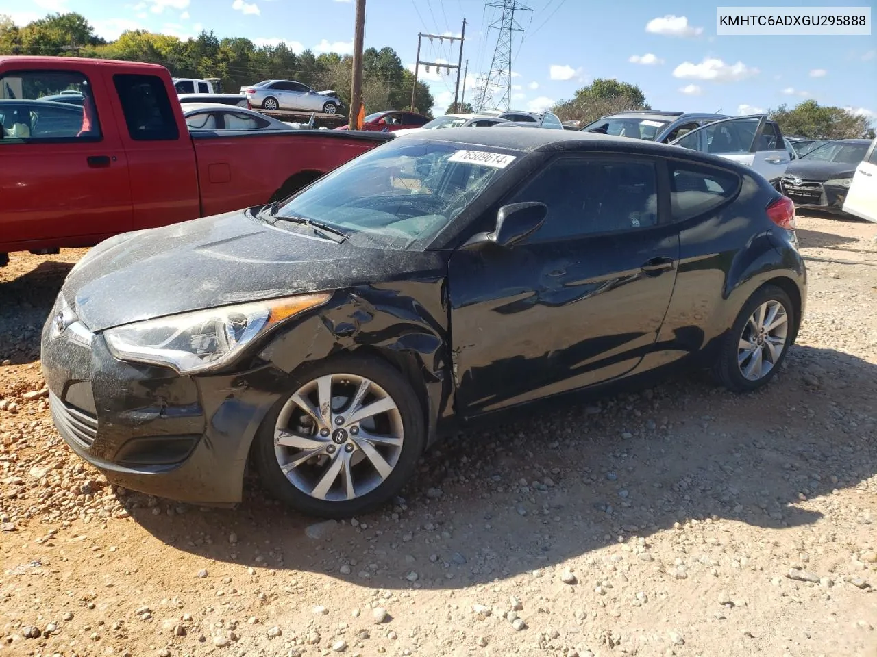 2016 Hyundai Veloster VIN: KMHTC6ADXGU295888 Lot: 76509614