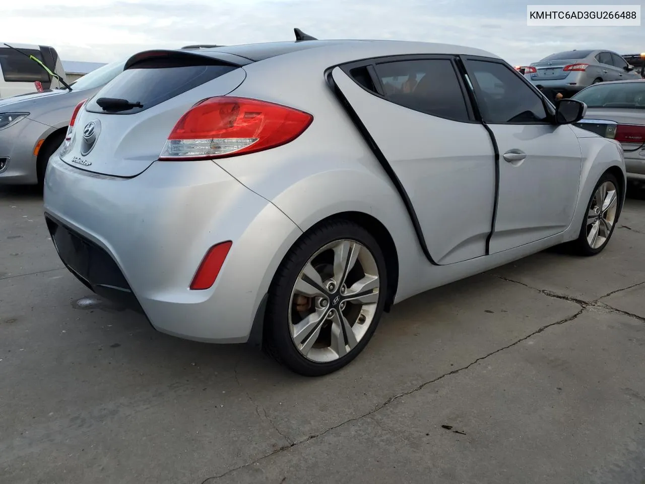 2016 Hyundai Veloster VIN: KMHTC6AD3GU266488 Lot: 76828244