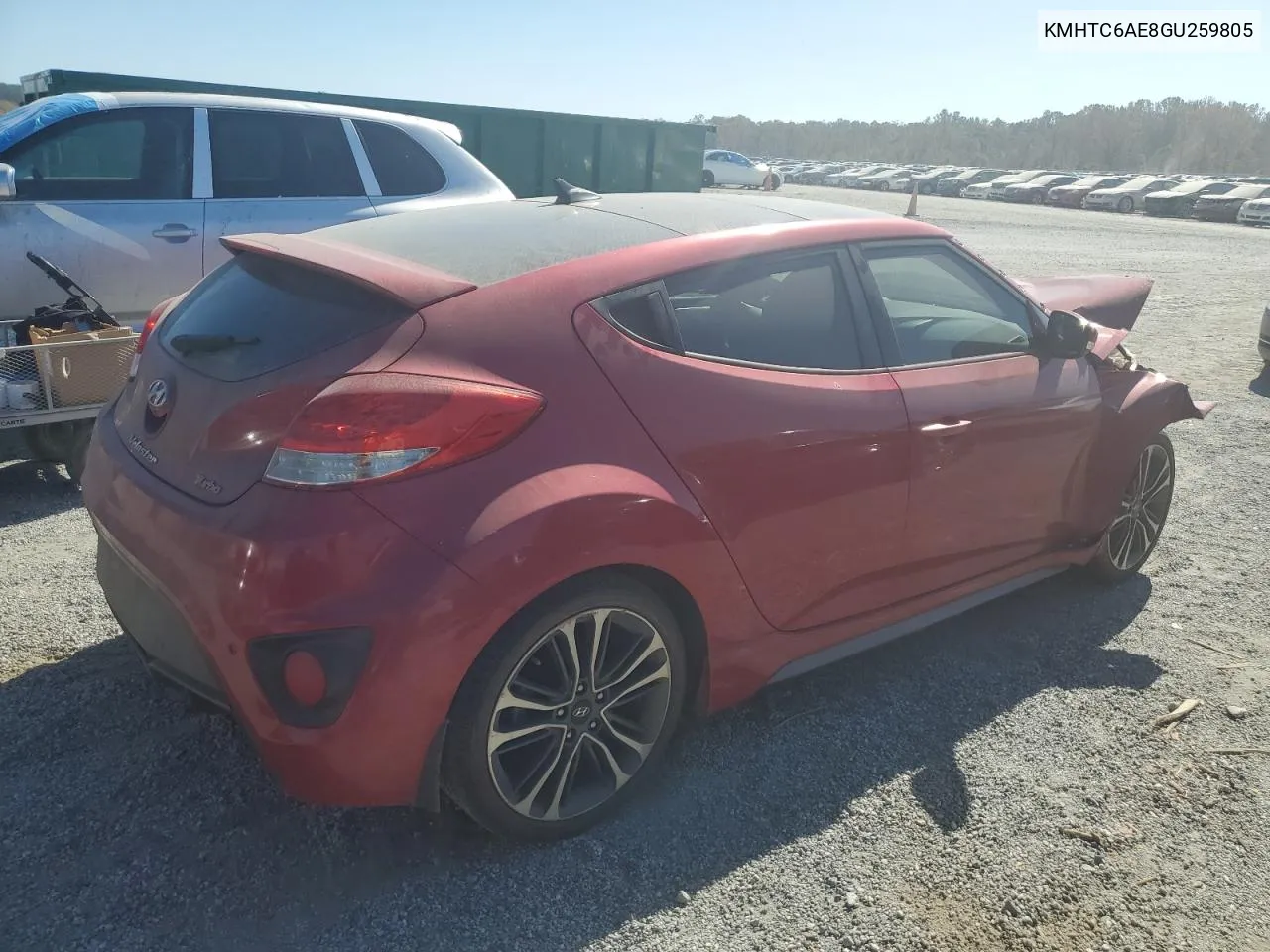 2016 Hyundai Veloster Turbo VIN: KMHTC6AE8GU259805 Lot: 77276644