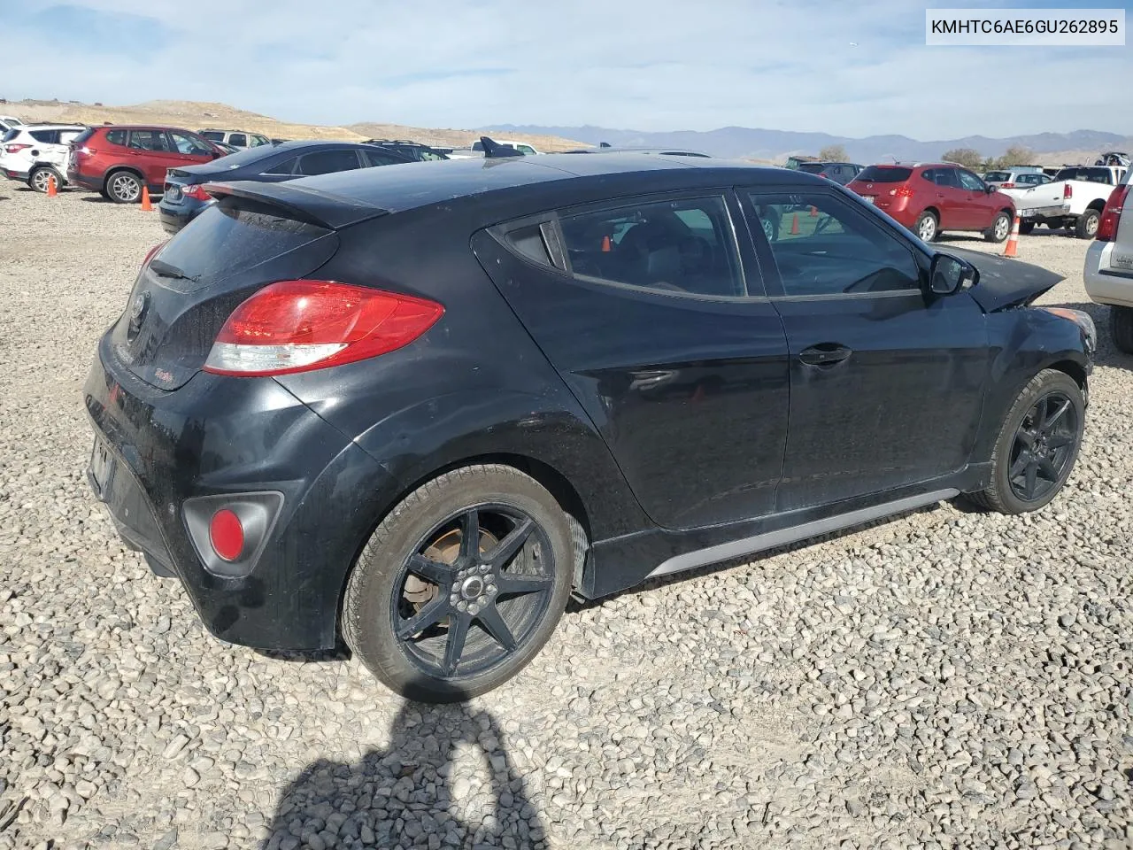 2016 Hyundai Veloster Turbo VIN: KMHTC6AE6GU262895 Lot: 77368234