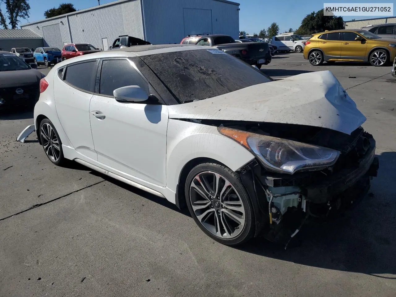 2016 Hyundai Veloster Turbo VIN: KMHTC6AE1GU271052 Lot: 77515054