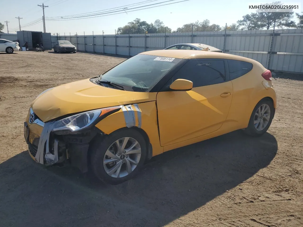 KMHTC6AD2GU295951 2016 Hyundai Veloster