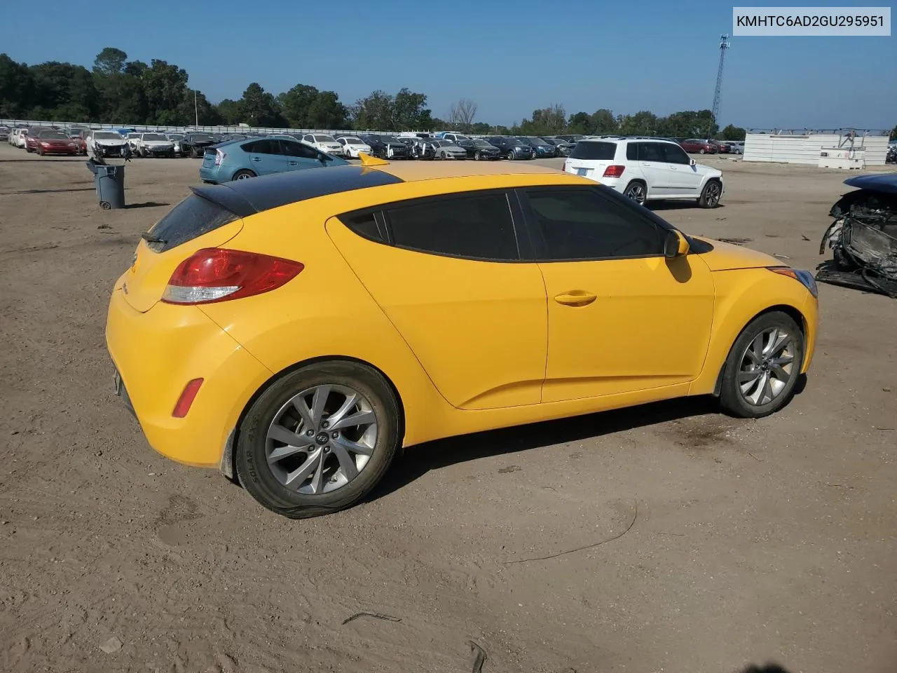 2016 Hyundai Veloster VIN: KMHTC6AD2GU295951 Lot: 77806114