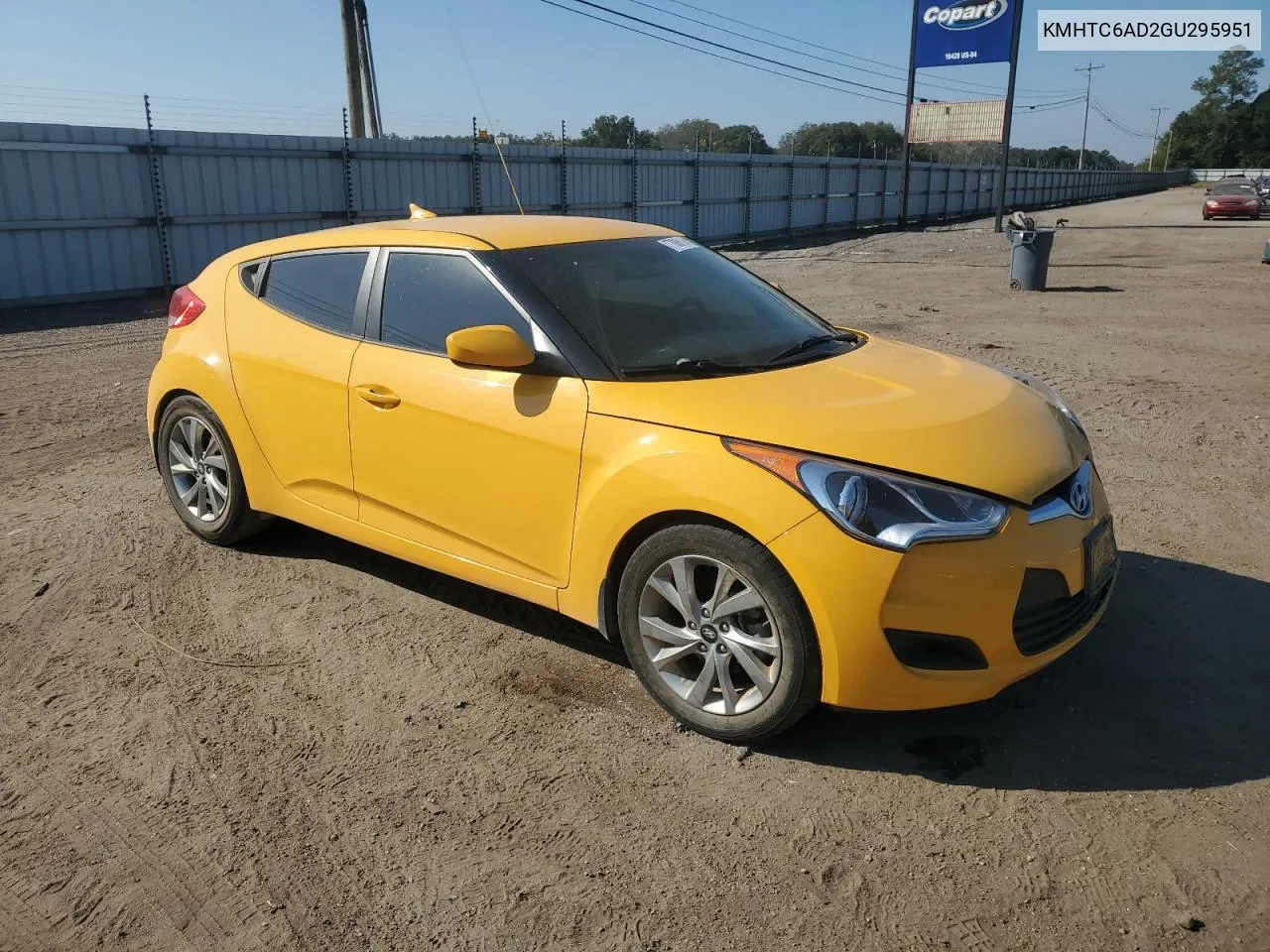 KMHTC6AD2GU295951 2016 Hyundai Veloster