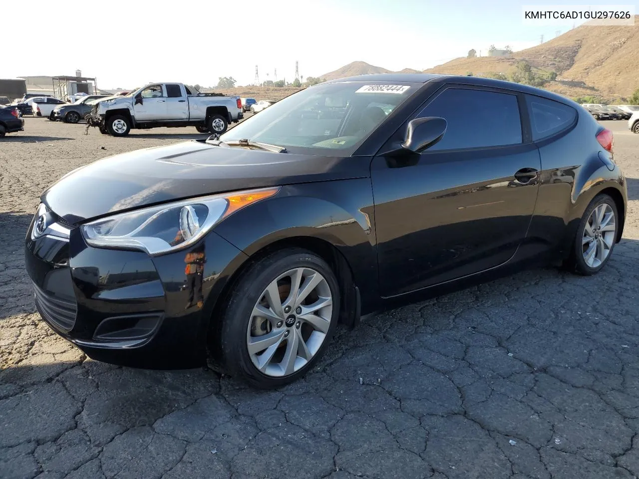 2016 Hyundai Veloster VIN: KMHTC6AD1GU297626 Lot: 78082444