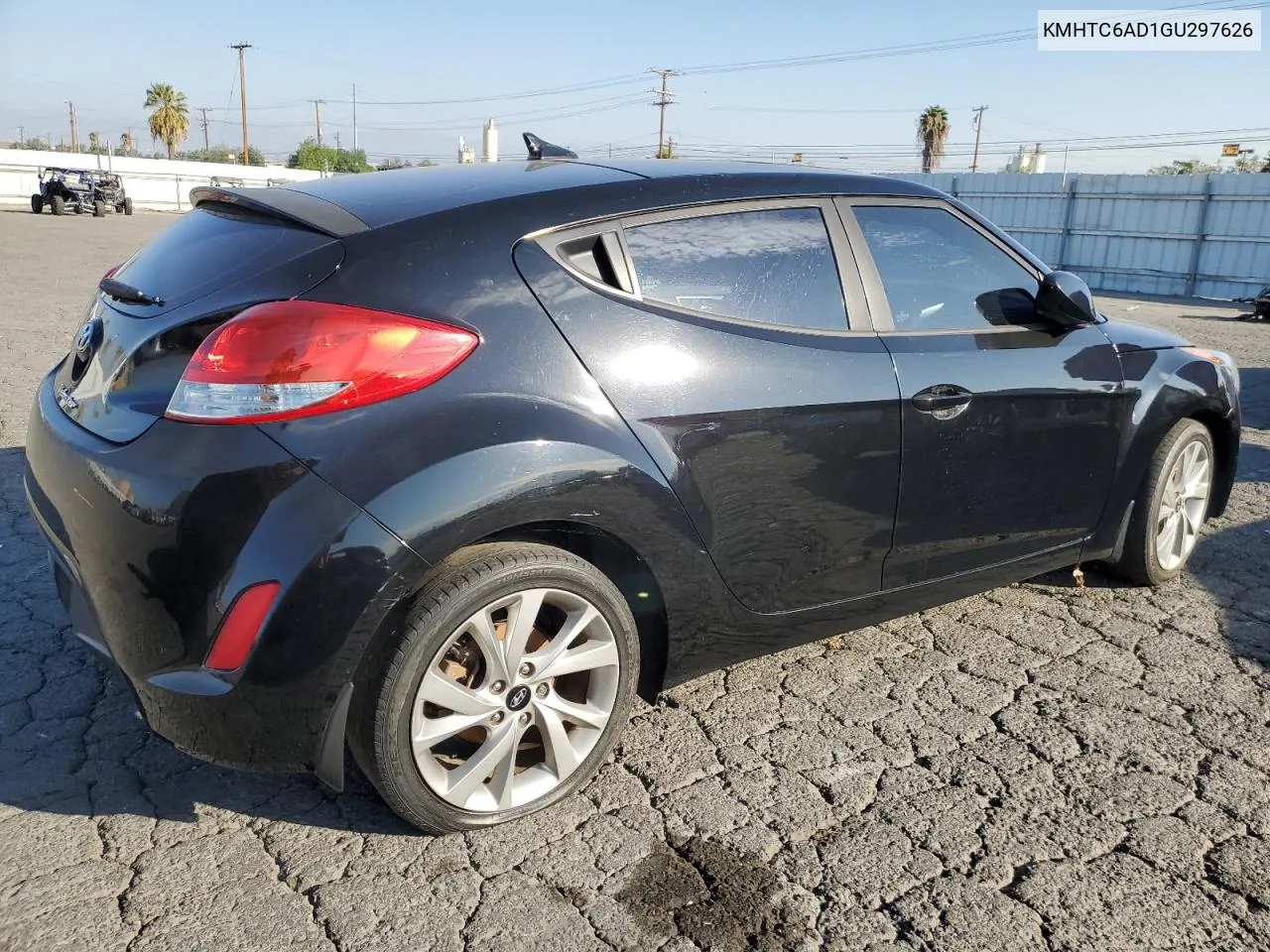 2016 Hyundai Veloster VIN: KMHTC6AD1GU297626 Lot: 78082444