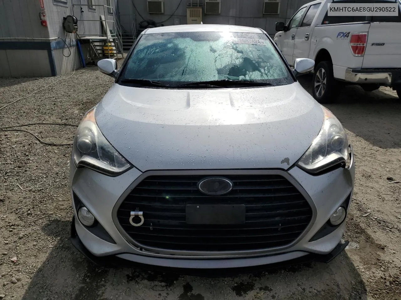 2016 Hyundai Veloster Turbo VIN: KMHTC6AE8GU290522 Lot: 78087424