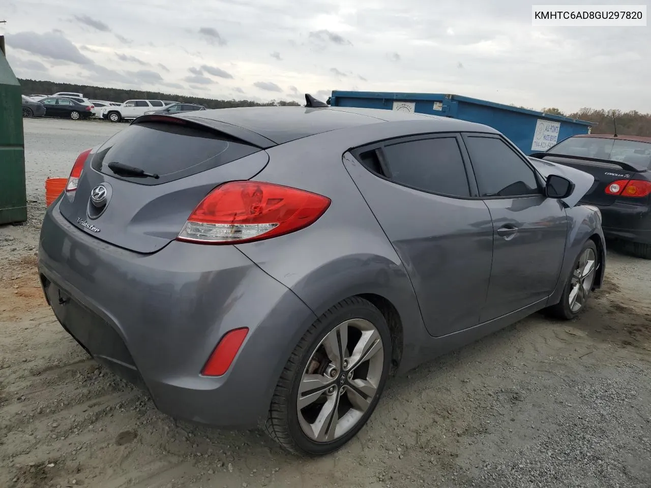 2016 Hyundai Veloster VIN: KMHTC6AD8GU297820 Lot: 78581324