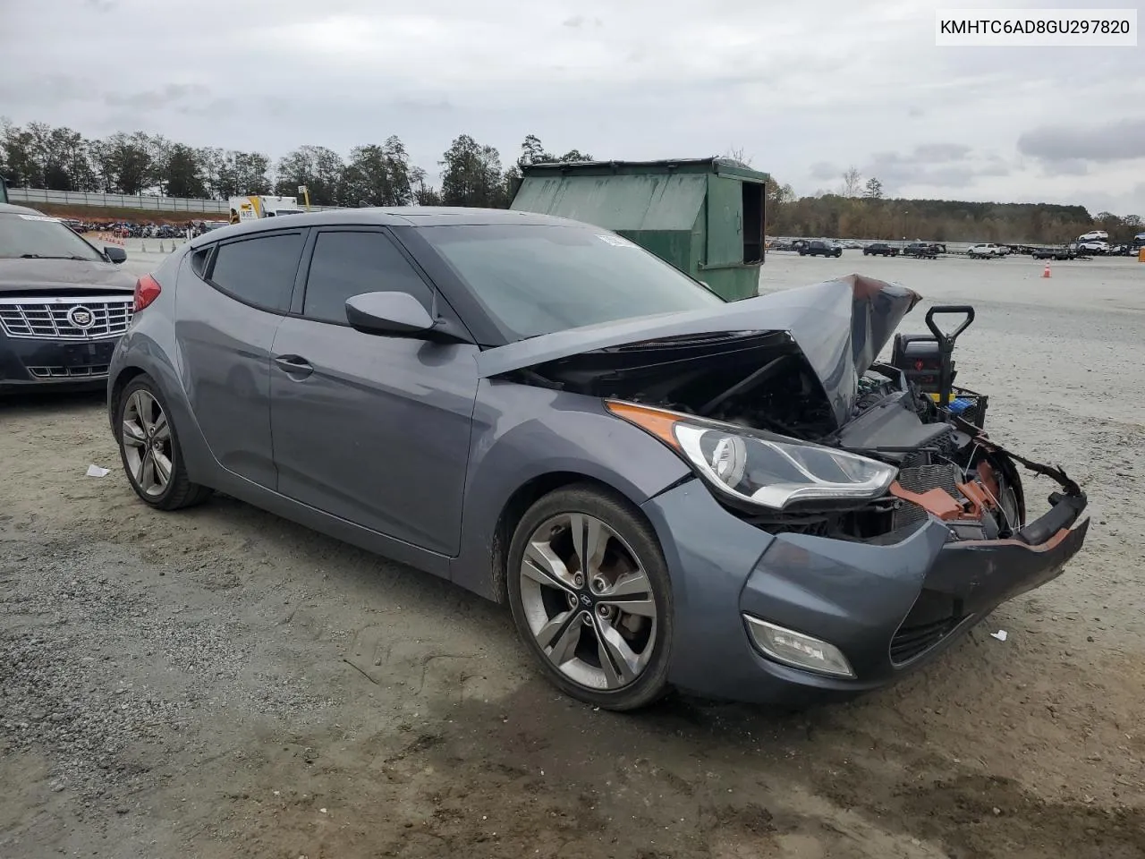 2016 Hyundai Veloster VIN: KMHTC6AD8GU297820 Lot: 78581324