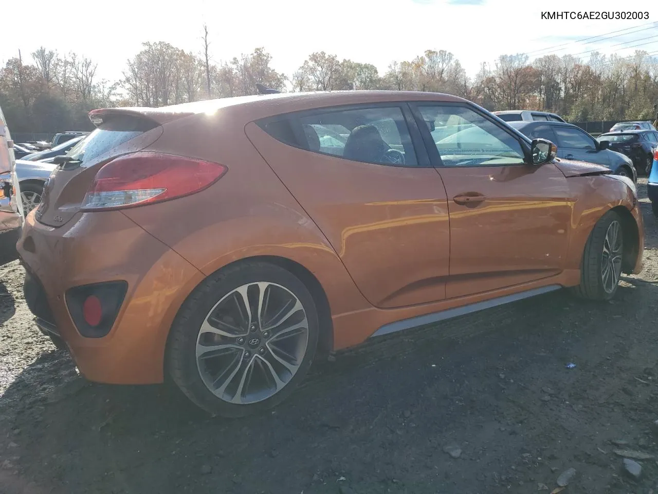 2016 Hyundai Veloster Turbo VIN: KMHTC6AE2GU302003 Lot: 80200724