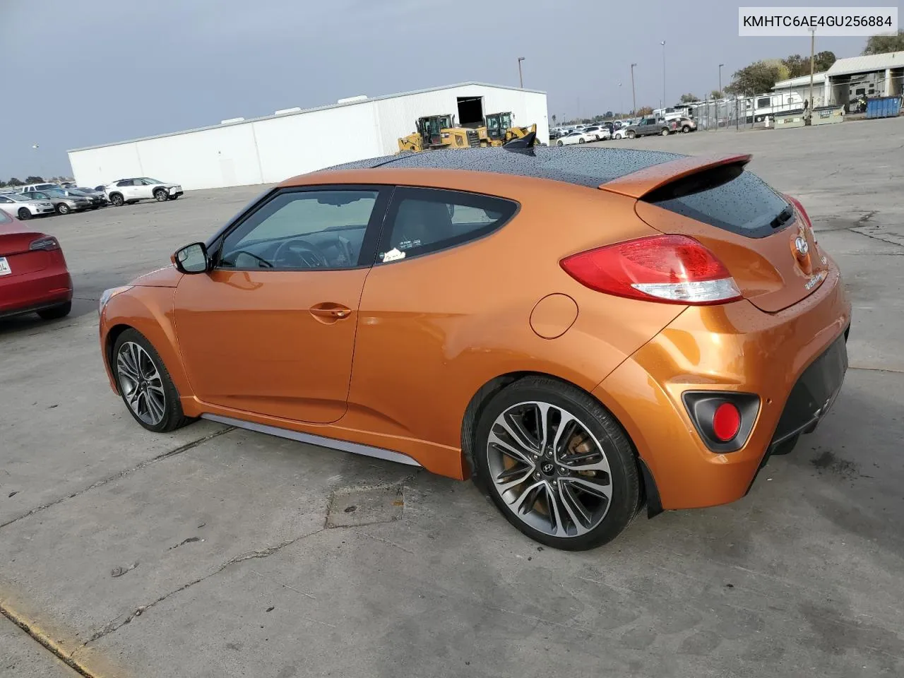 2016 Hyundai Veloster Turbo VIN: KMHTC6AE4GU256884 Lot: 80748304