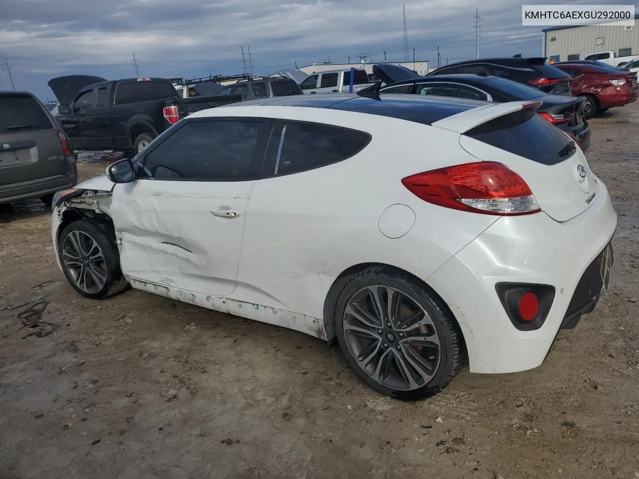 2016 Hyundai Veloster Turbo VIN: KMHTC6AEXGU292000 Lot: 81050334