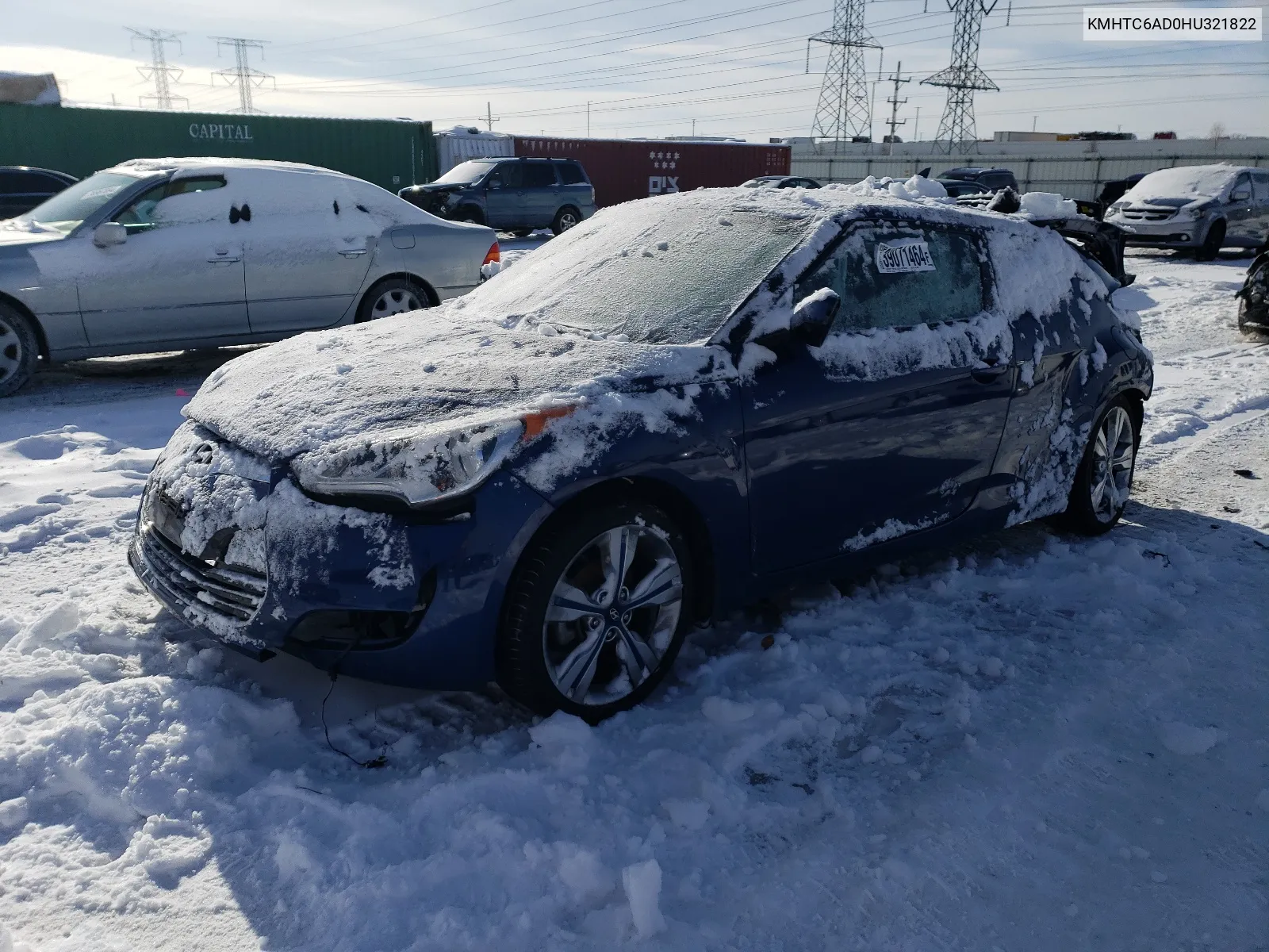 KMHTC6AD0HU321822 2017 Hyundai Veloster