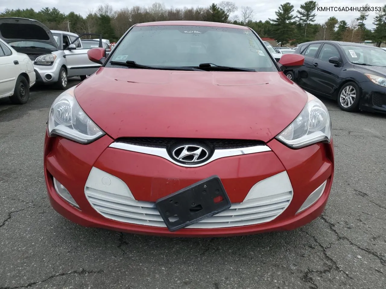 2017 Hyundai Veloster VIN: KMHTC6AD4HU306353 Lot: 52848994