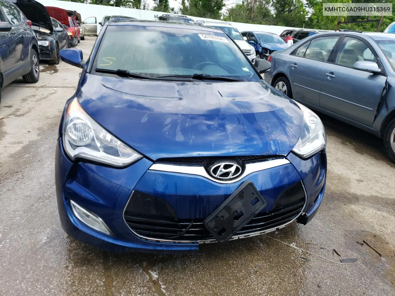 2017 Hyundai Veloster VIN: KMHTC6AD9HU315369 Lot: 54799284