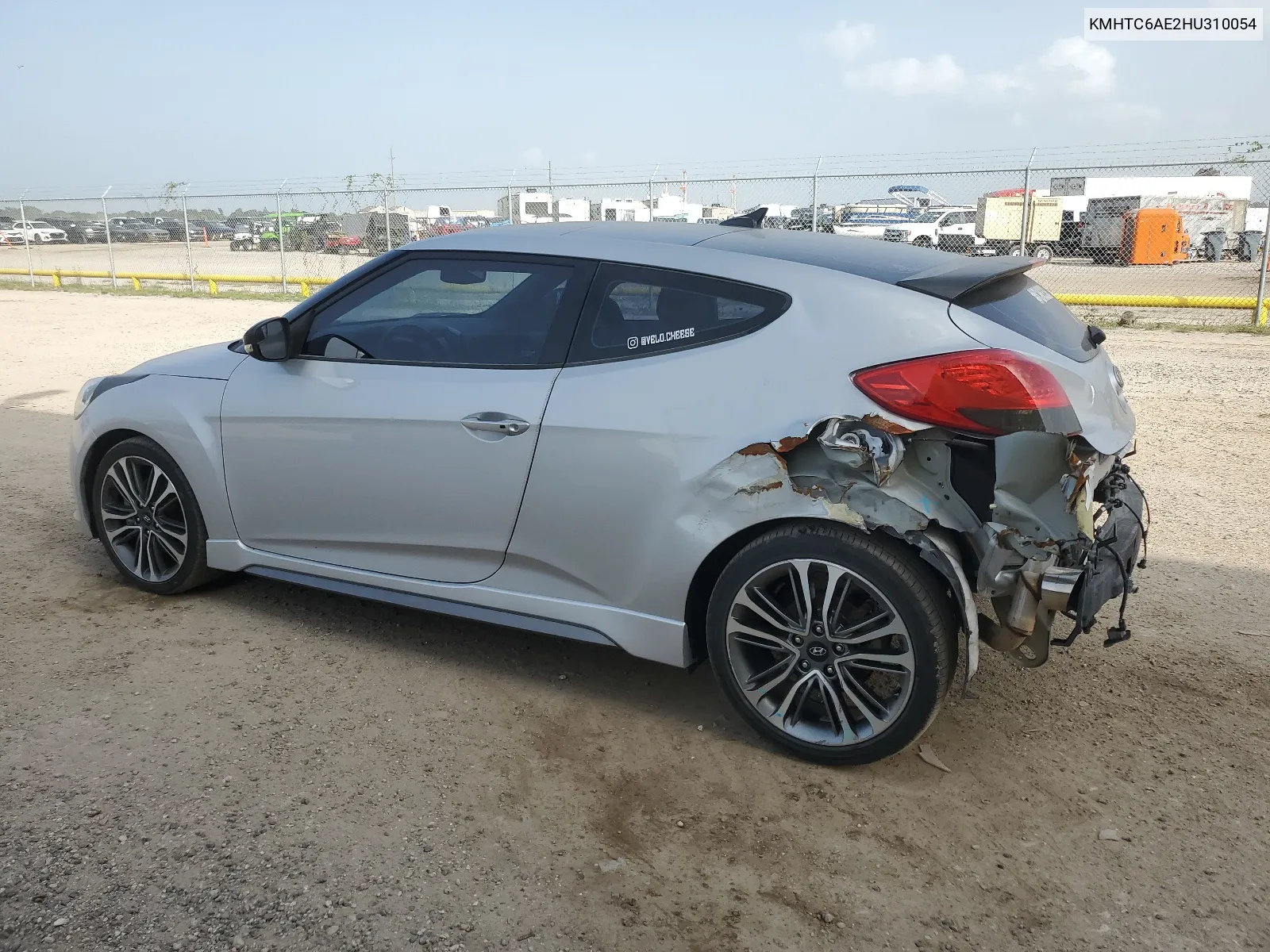 KMHTC6AE2HU310054 2017 Hyundai Veloster Turbo