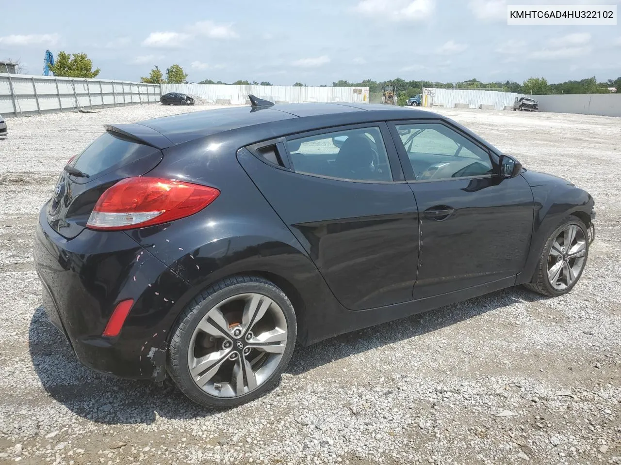 KMHTC6AD4HU322102 2017 Hyundai Veloster