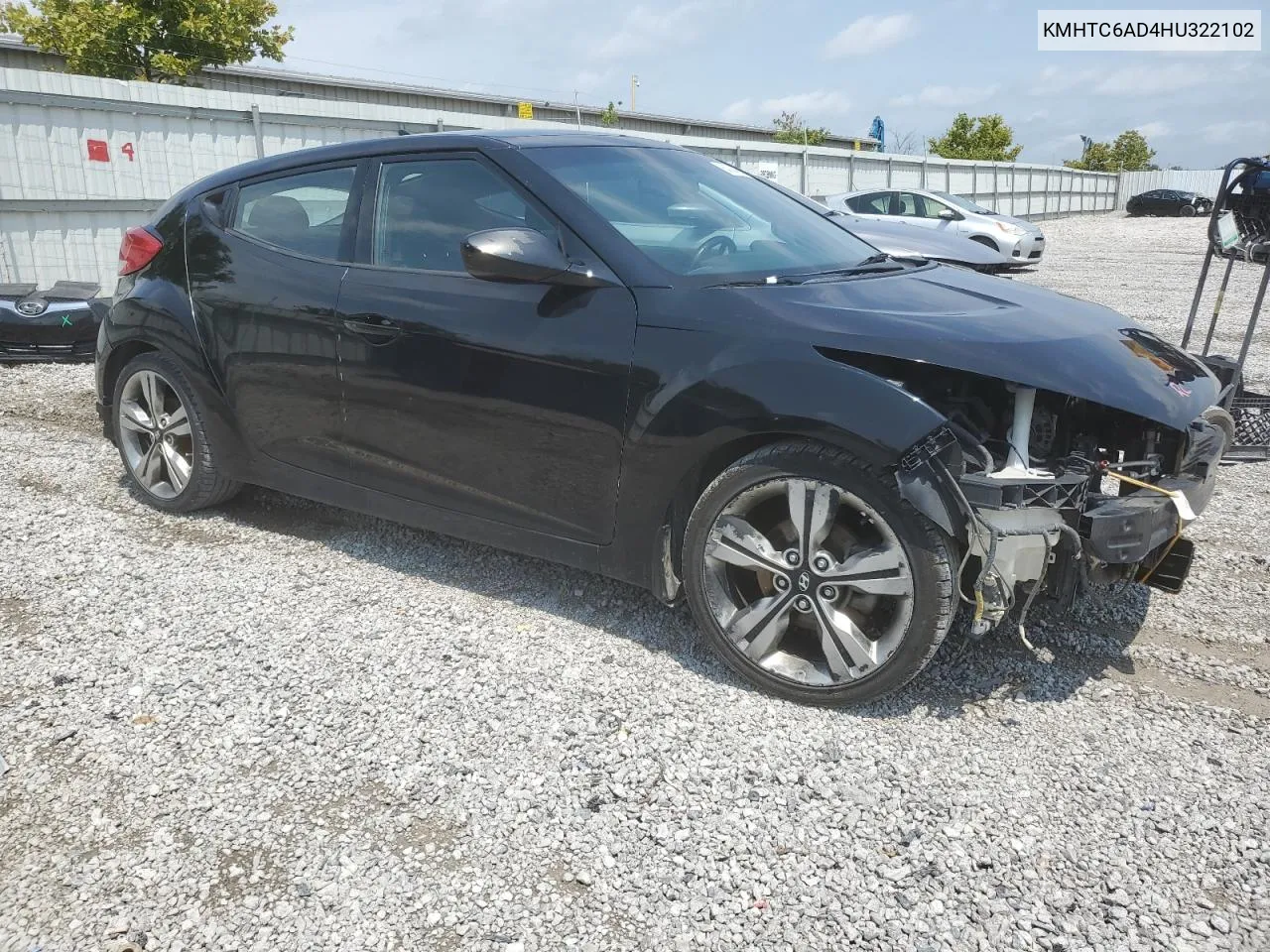 2017 Hyundai Veloster VIN: KMHTC6AD4HU322102 Lot: 64744684