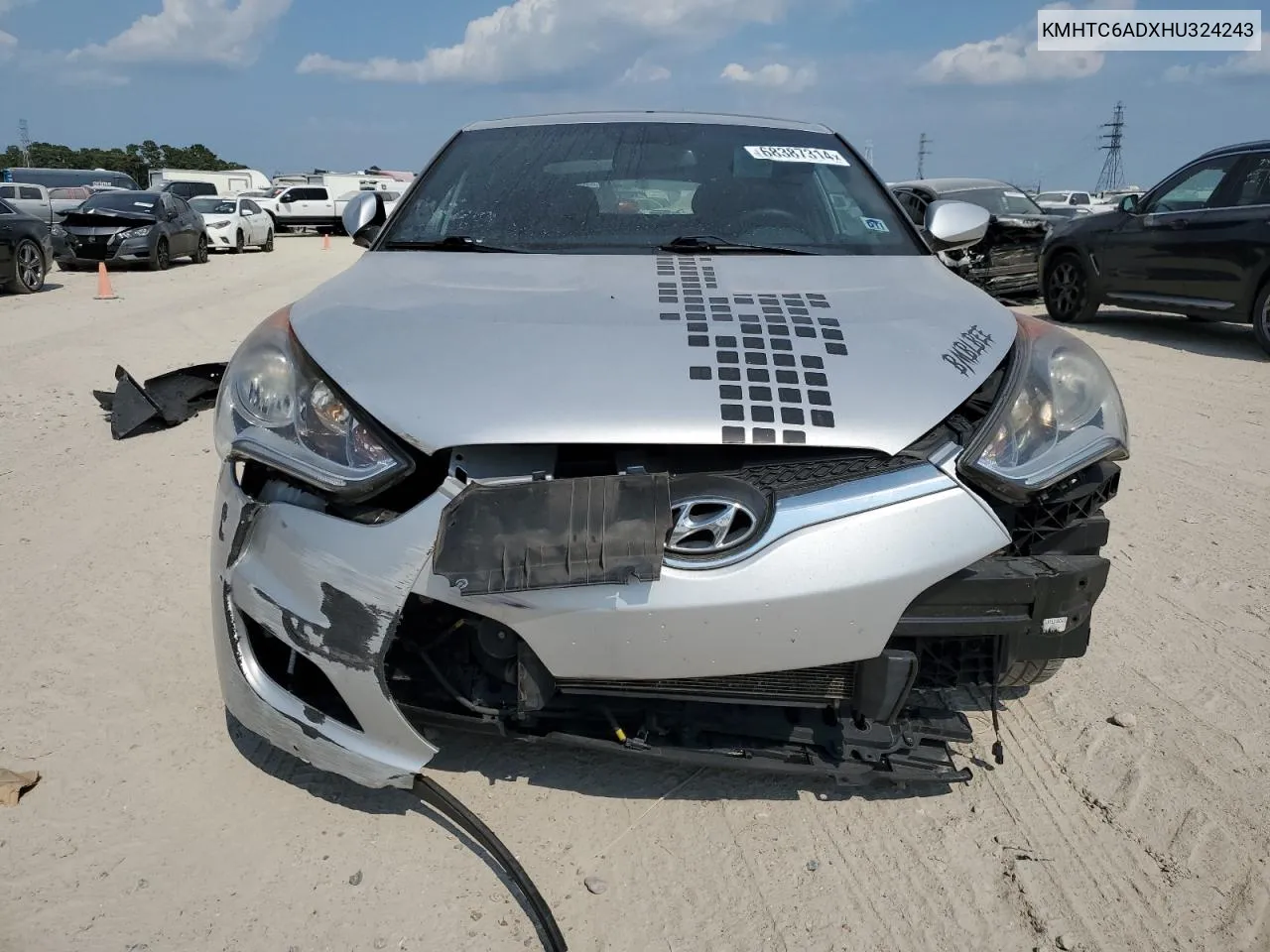 KMHTC6ADXHU324243 2017 Hyundai Veloster