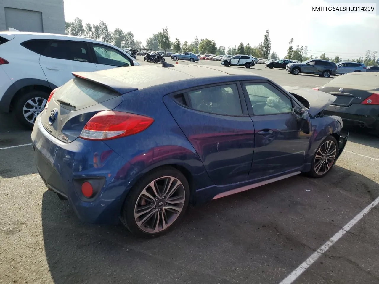 2017 Hyundai Veloster Turbo VIN: KMHTC6AE8HU314299 Lot: 68924914