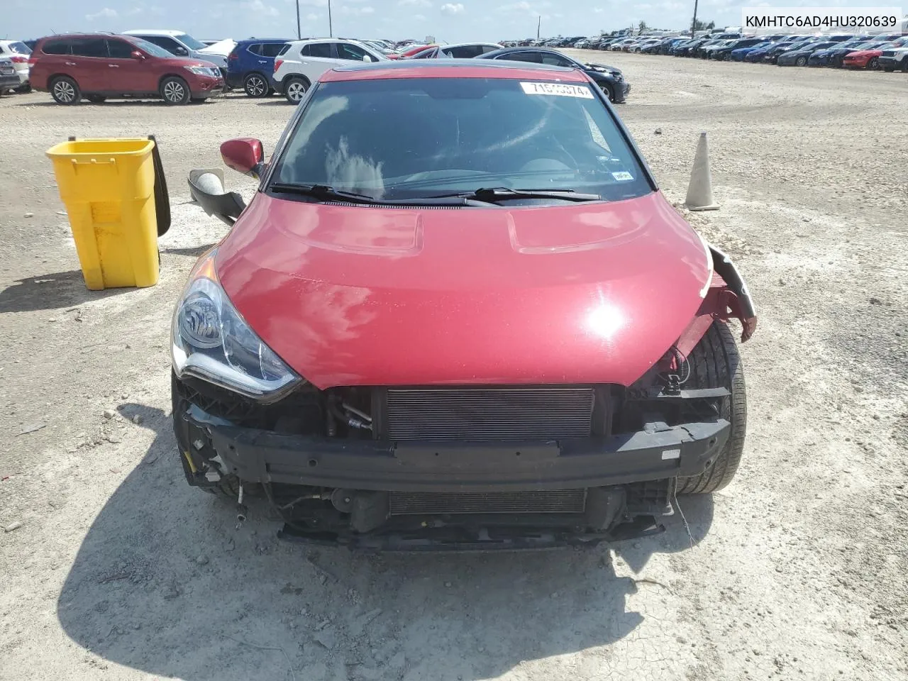 2017 Hyundai Veloster VIN: KMHTC6AD4HU320639 Lot: 71545374