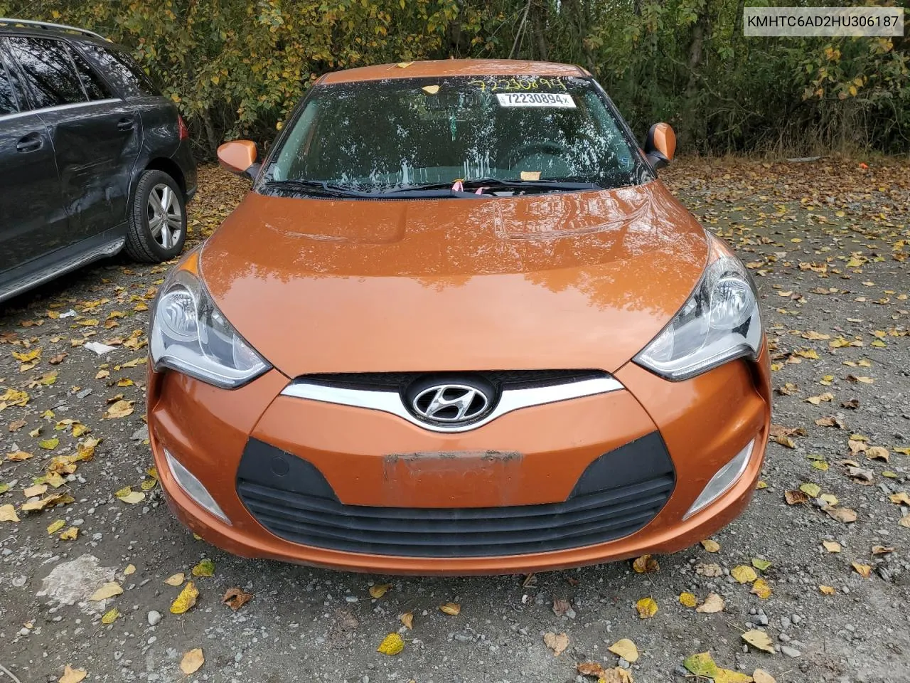 2017 Hyundai Veloster VIN: KMHTC6AD2HU306187 Lot: 72230894